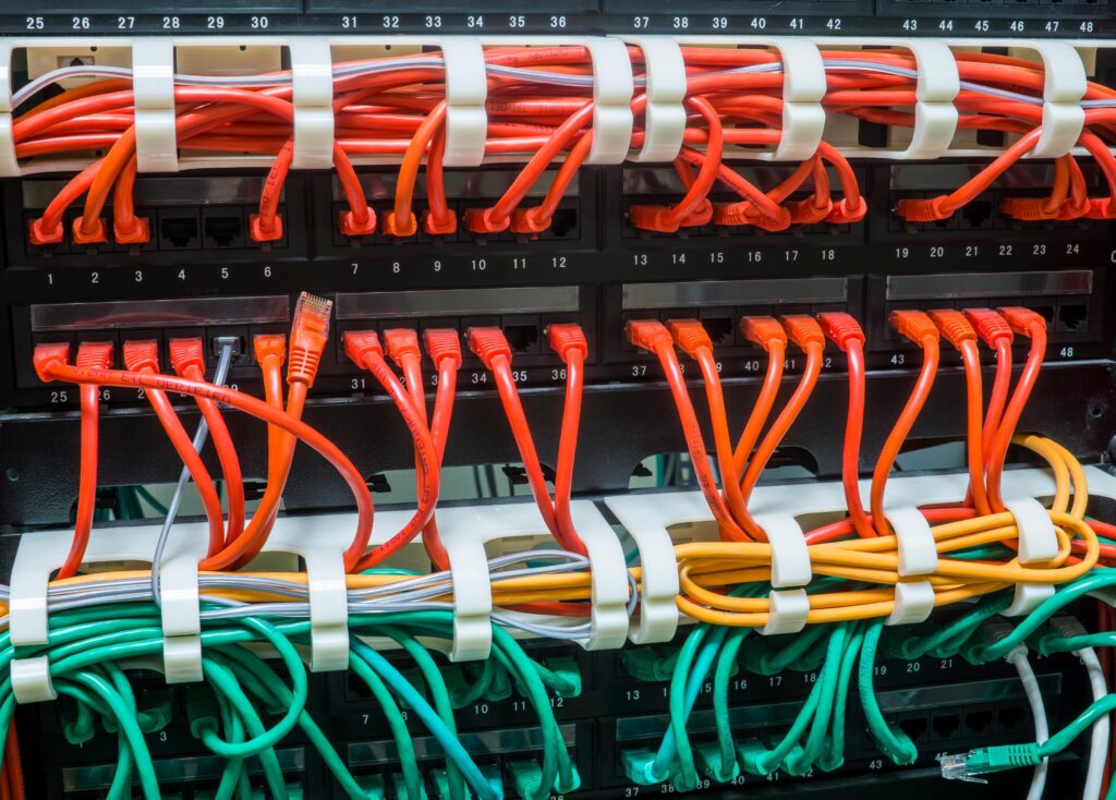 Structured data cabling installation by our ACMA data-licensed team