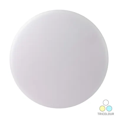 Oyster Ceiling Light LED 12W IP54 Tricolour Dimmable 275mm, Voltex, supplied and installed in Alice Springs