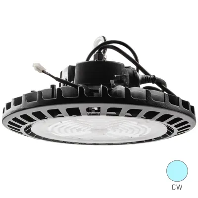 100W LED High Bay Light - Cool White - with 120° lens, Voltex, supplied and installed in Alice Springs